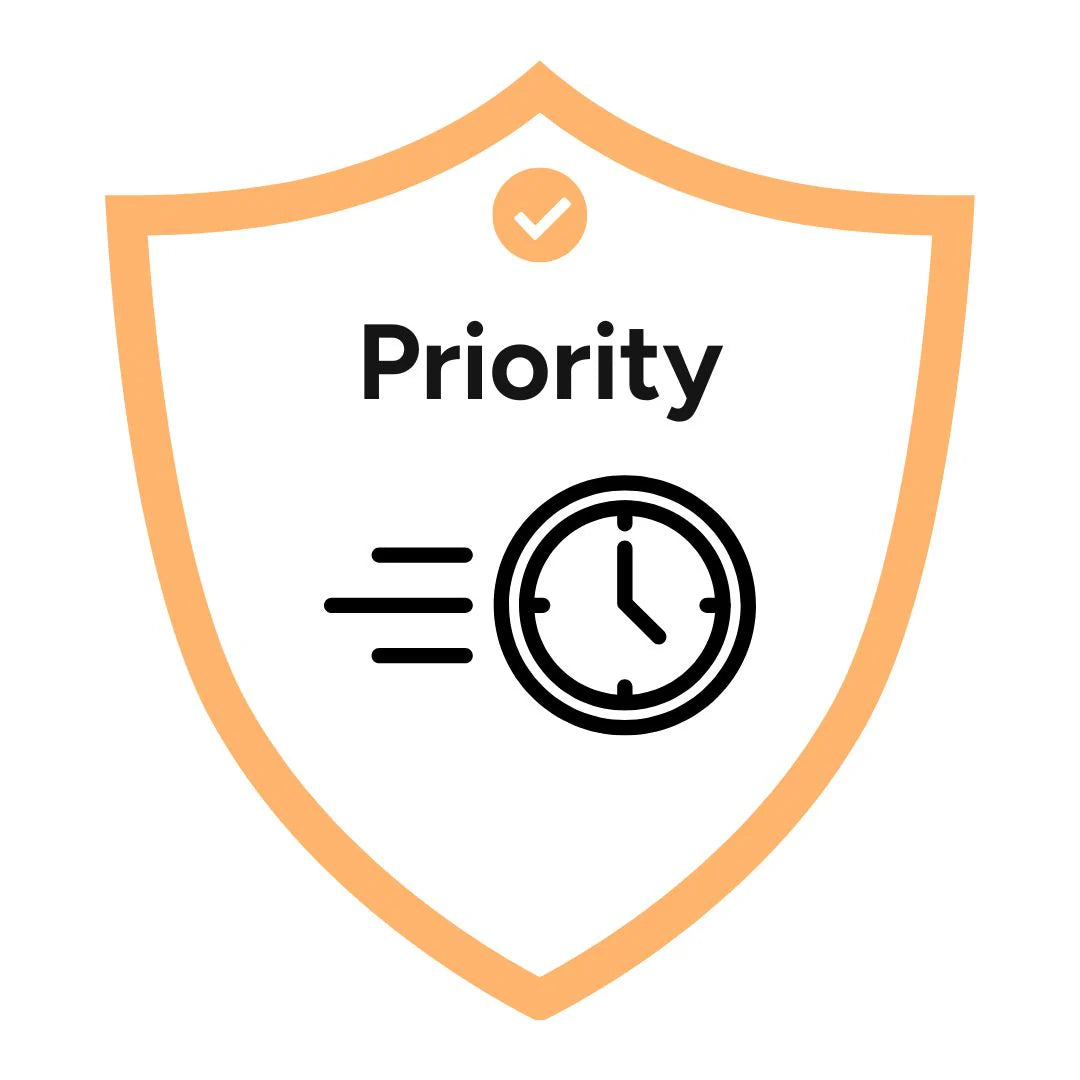 Add Priority Mode – We process your order before everyone else.