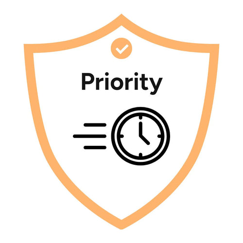 Add Priority Mode – We process your order before everyone else.