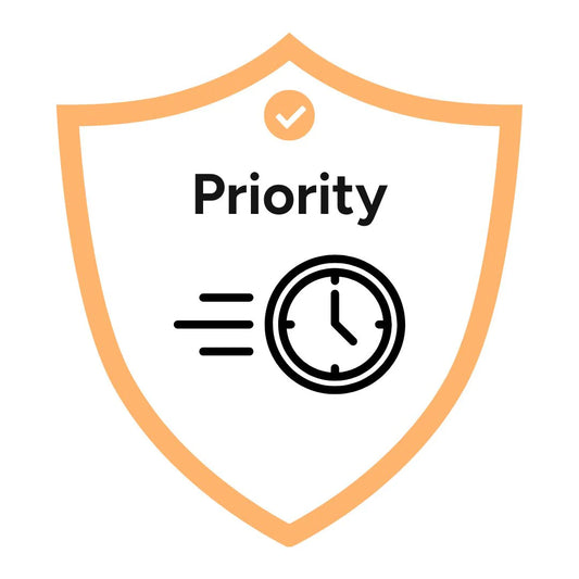 Add Priority Mode – We process your order before everyone else.
